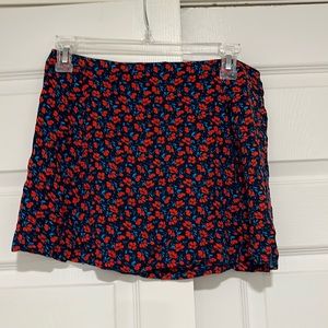 Floral Mini Skirt